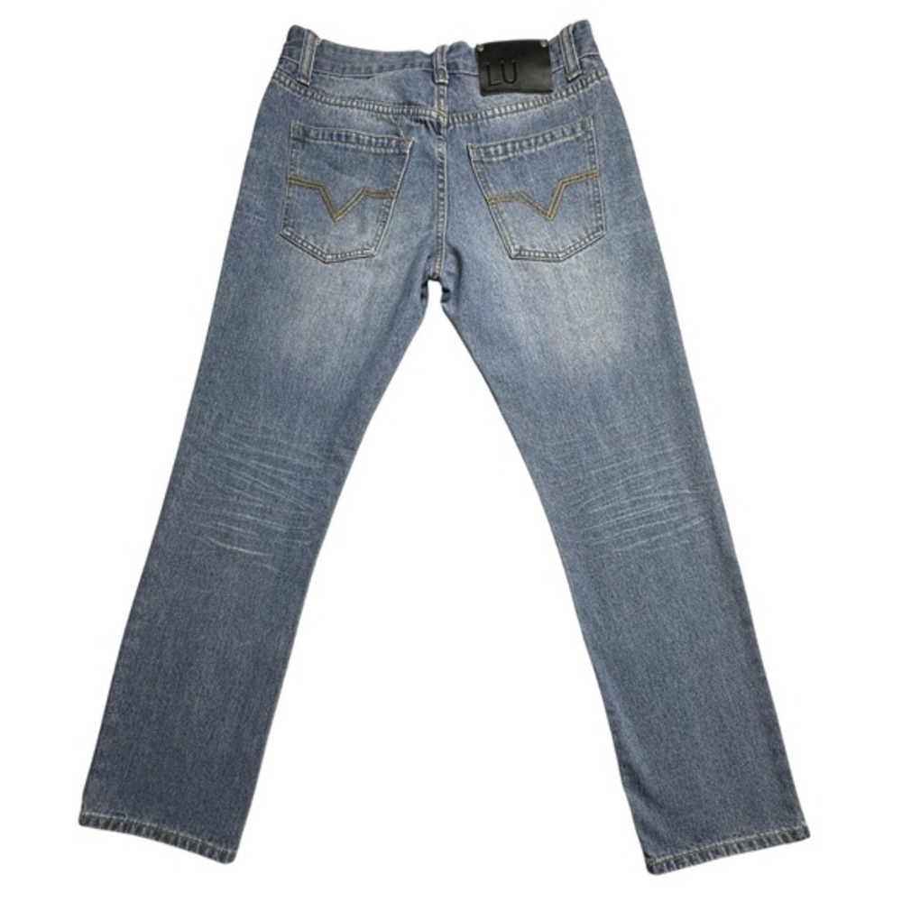 Linea‎ Uomo Jeans Mens 32x32 Blue Modern Straight Fit Denim LU Pants Classic